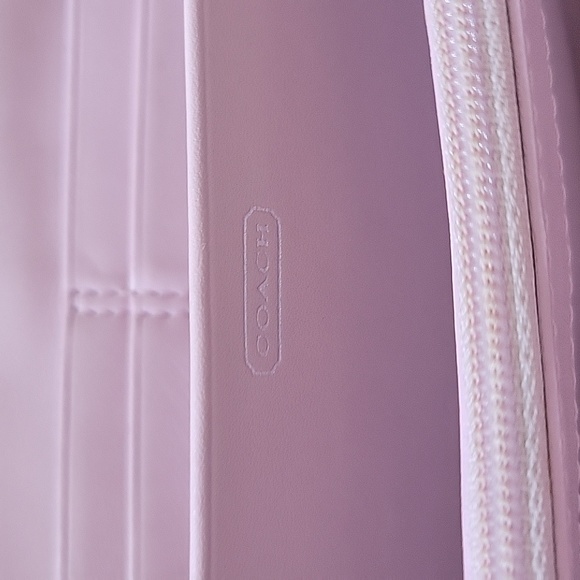 COACH RED PATENT LEATHER Zip Around Wallet- Rare - Picture 5 of 13